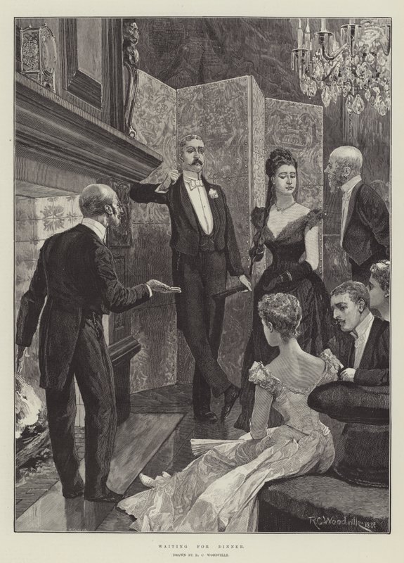 Esperando la cena de Richard Caton Woodville junior