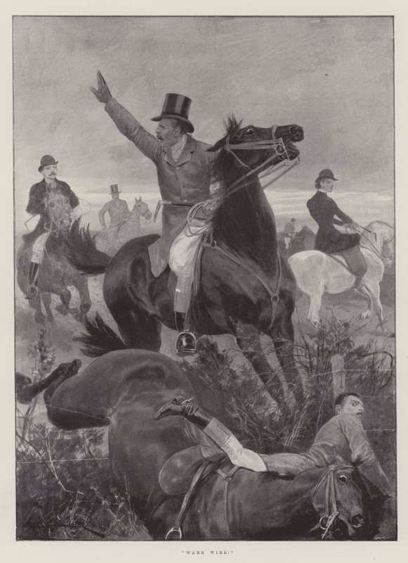 ¡Cuidado con el alambre! de Richard Caton Woodville junior