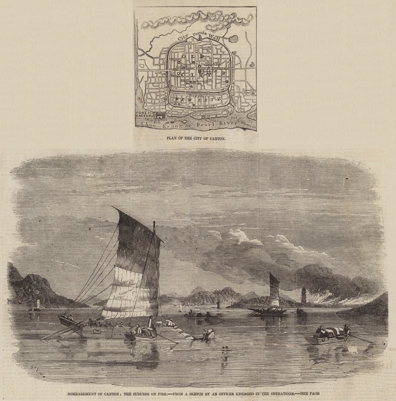 Bombardeo de Cantón de Richard Principal Leitch