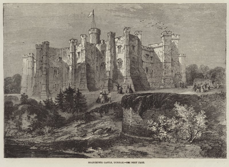 Castillo de Brancepeth, Durham de Richard Principal Leitch