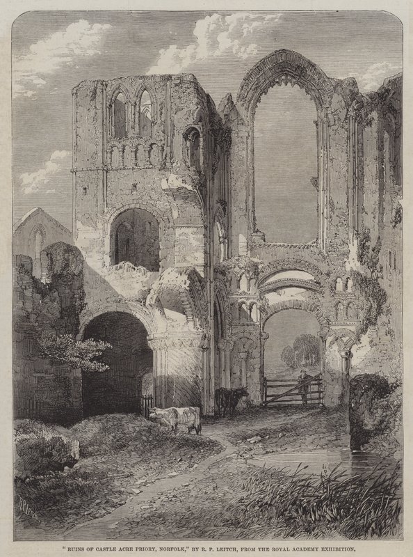 Ruinas del Priorato de Castle Acre, Norfolk de Richard Principal Leitch