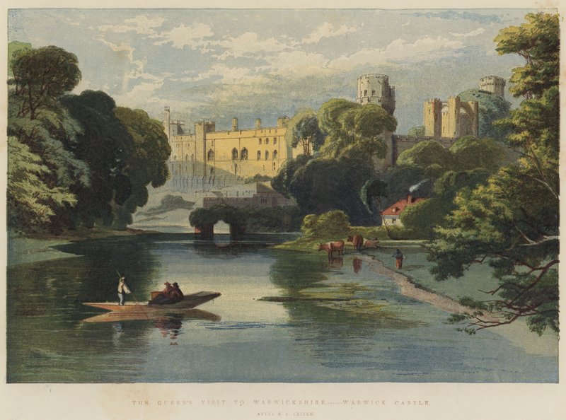 La visita de la Reina a Warwickshire, Castillo de Warwick de Richard Principal Leitch
