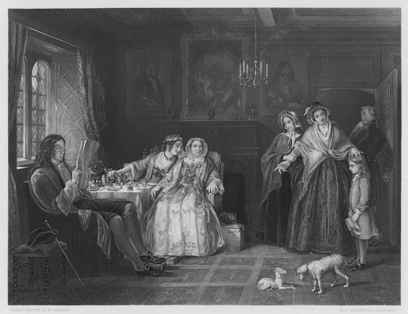 Primos del campo, del cuadro en la Galería Vernon de Richard Redgrave
