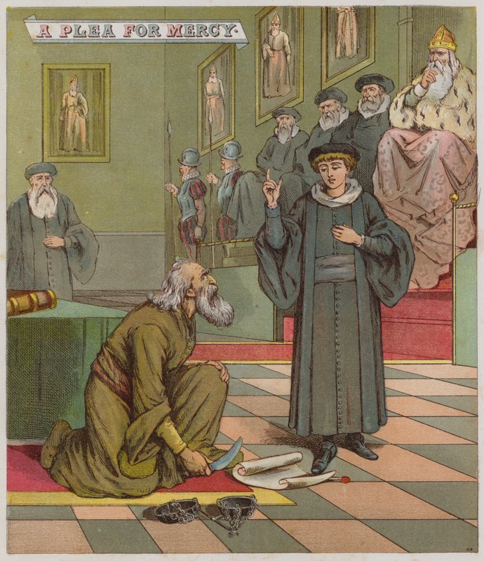 Ilustración para El Mercader de Venecia de Richard Andre
