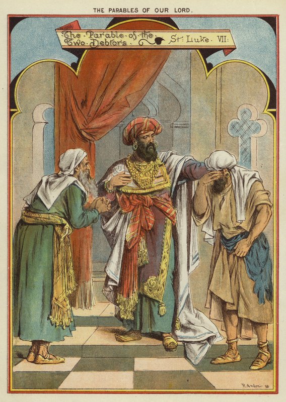 Las parábolas de Cristo: La parábola de los dos deudores de Richard Andre