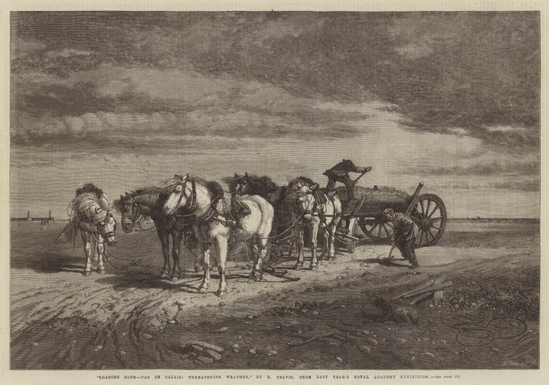 Cargando arena-Pas de Calais, clima amenazante, de la exposición de la Real Academia del año pasado de Richard Beavis