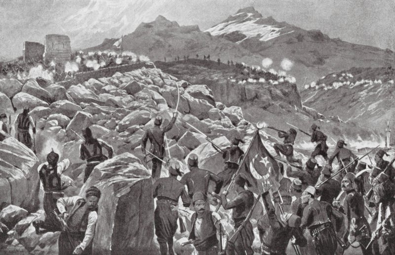La rebelión cretense contra los turcos de Richard Caton II (after) Woodville