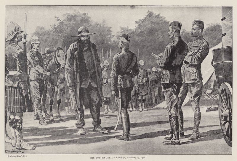 La rendición de Cronje, 27 de febrero de 1900 de Richard Caton II (after) Woodville