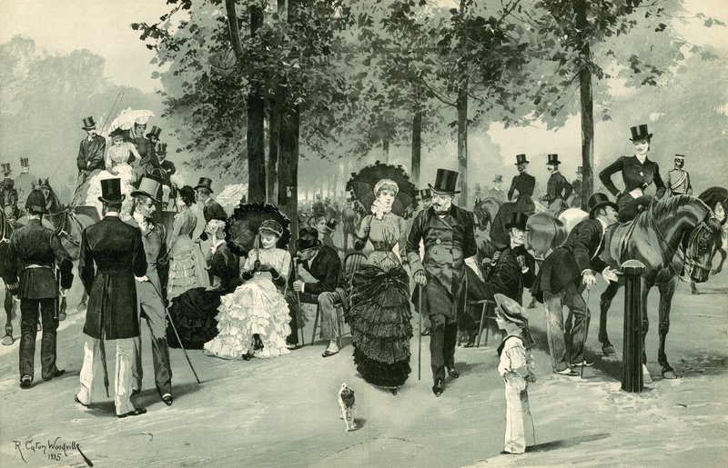 En la fila, Hyde Park de Richard Caton Woodville