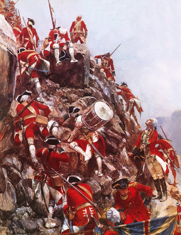 Escalando las Alturas de Abraham de Richard Caton Woodville