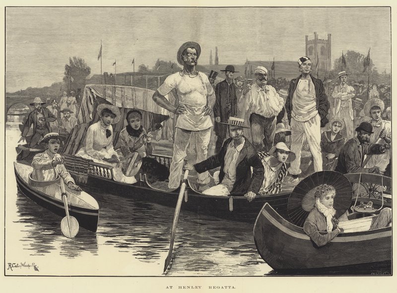 En la Regata de Henley de Richard Caton Woodville junior