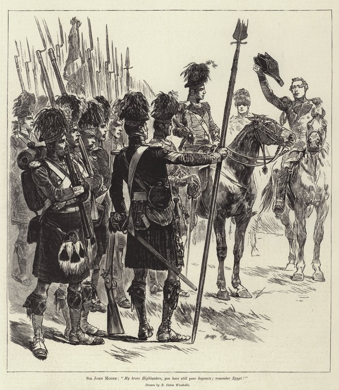 Batallas del ejército británico, Corunna de Richard Caton Woodville junior