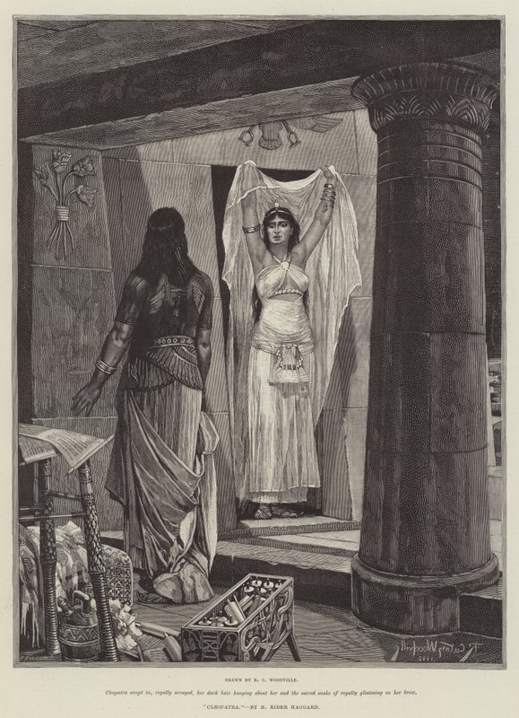 Cleopatra, por H Rider Haggard de Richard Caton Woodville junior