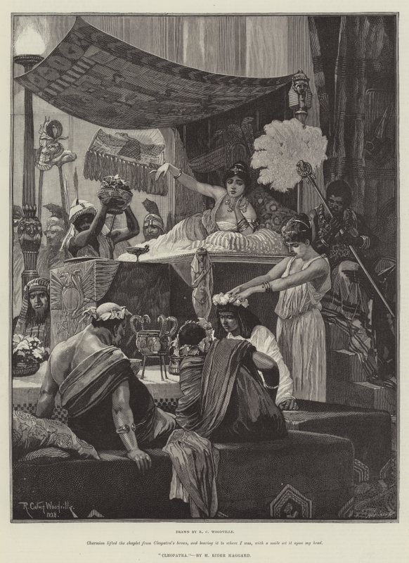 Cleopatra, por H Rider Haggard de Richard Caton Woodville junior