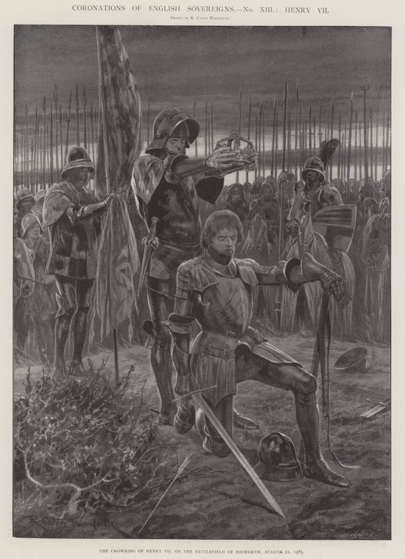 Coronaciones de soberanos ingleses, Enrique VII de Richard Caton Woodville junior