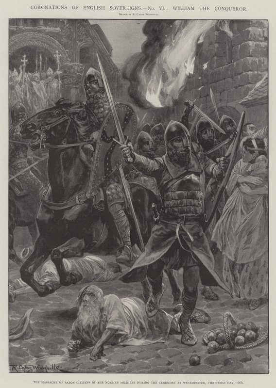 Coronaciones de soberanos ingleses, Guillermo el Conquistador de Richard Caton Woodville junior
