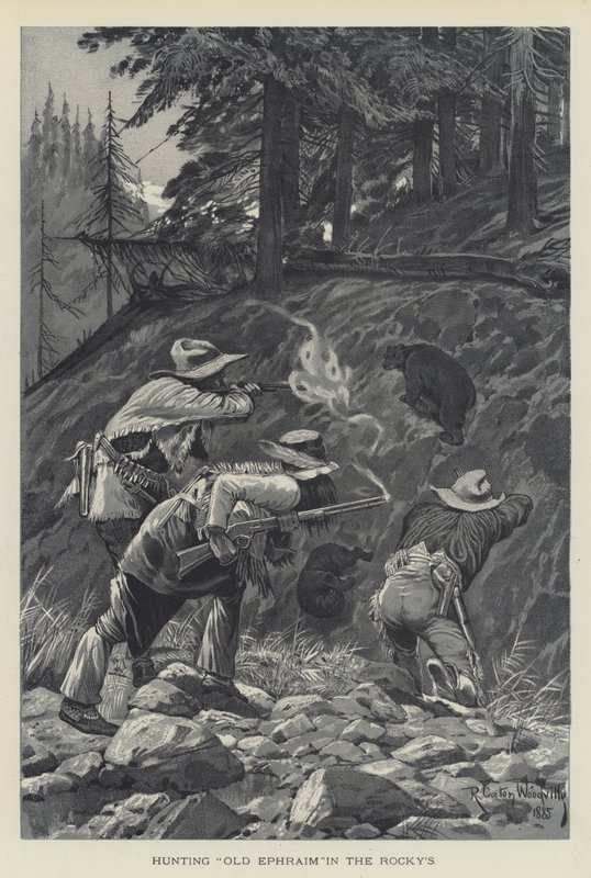 Cazando al Viejo Efraín en las Rocosas de Richard Caton Woodville junior