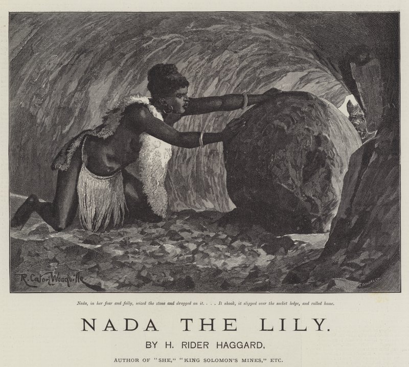 Nada la Lirio, por H Rider Haggard de Richard Caton Woodville junior