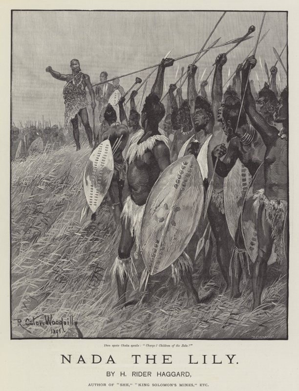 Nada la Lirio, por H Rider Haggard de Richard Caton Woodville junior