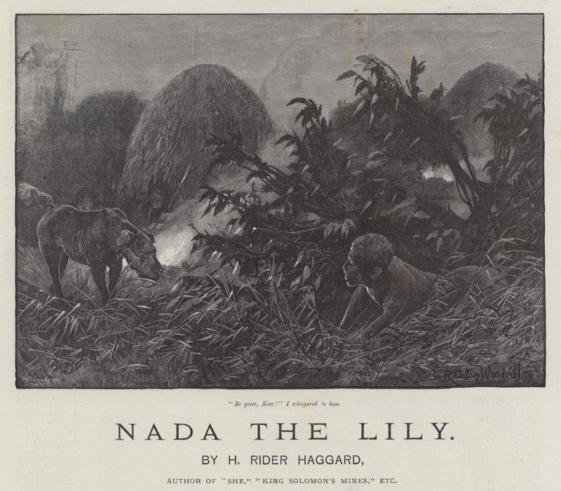 Nada la Lirio, por H. Rider Haggard de Richard Caton Woodville junior