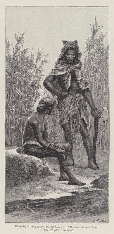 Nada la Lirio, por H Rider Haggard de Richard Caton Woodville junior