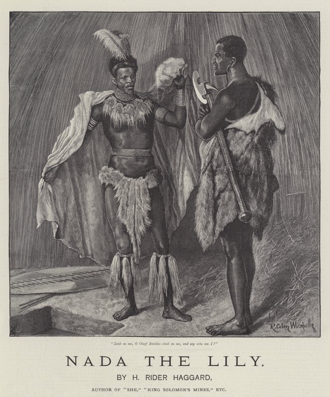 Nada la Lirio, por H Rider Haggard de Richard Caton Woodville junior