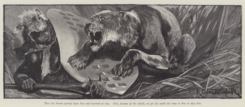 Nada la Lirio, por H Rider Haggard de Richard Caton Woodville junior