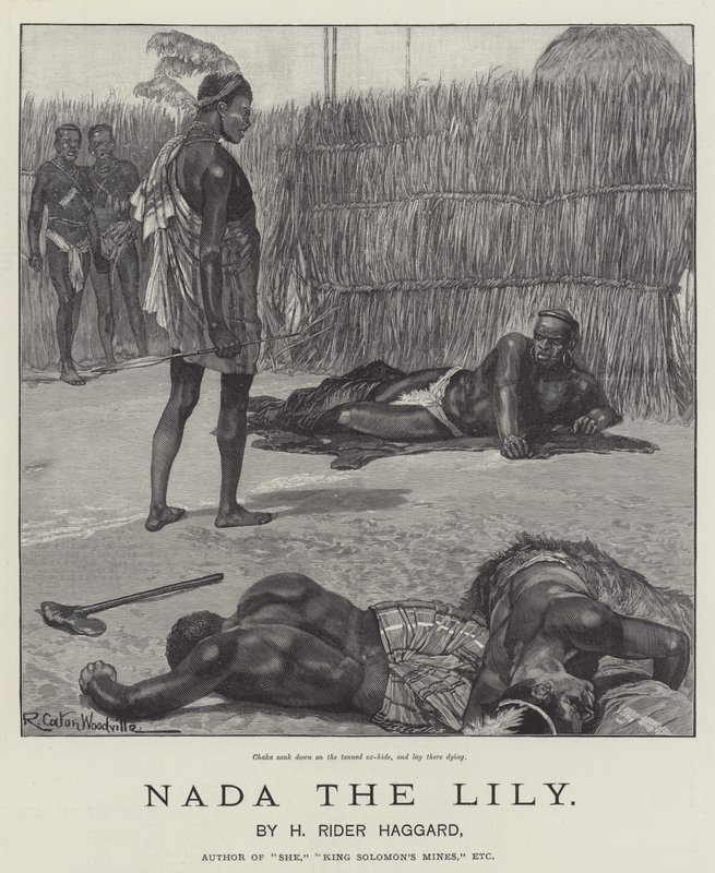 Nada la Lirio, por H Rider Haggard de Richard Caton Woodville junior