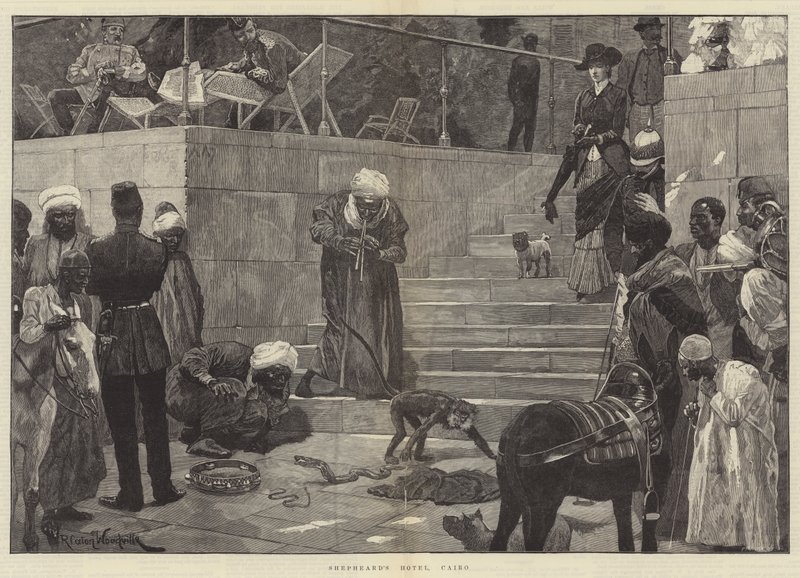 Hotel Shepheard, El Cairo de Richard Caton Woodville junior