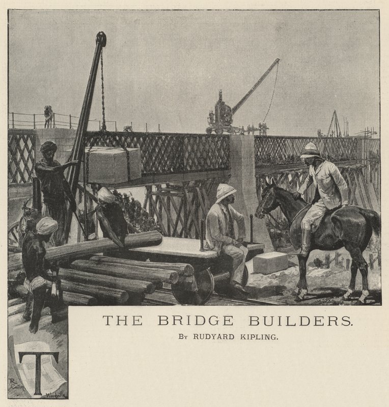 Los constructores de puentes, por Rudyard Kipling de Richard Caton Woodville junior