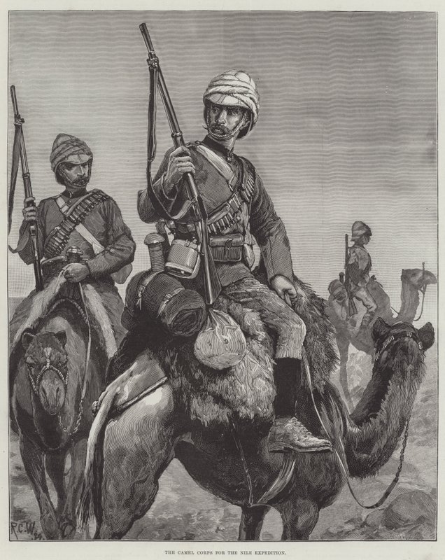 El Cuerpo de Camellos para la expedición del Nilo de Richard Caton Woodville junior