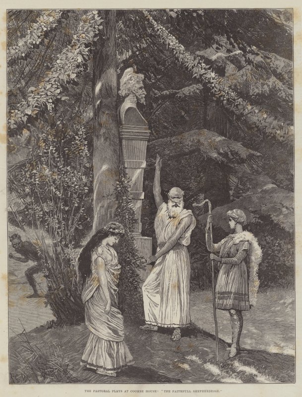 Las Obras Pastorales en Coombe House, La Fiel Pastora de Richard Caton Woodville junior