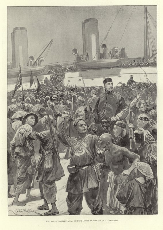 La guerra en Asia Oriental de Richard Caton Woodville junior