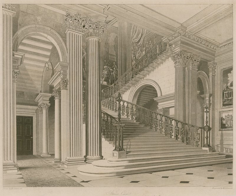 Palacio de Buckingham, Escalera de Richard Cattermole