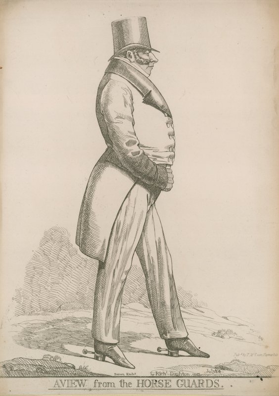 Sir Robert Bolton; Una vista desde los Horse Guards de Richard Dighton