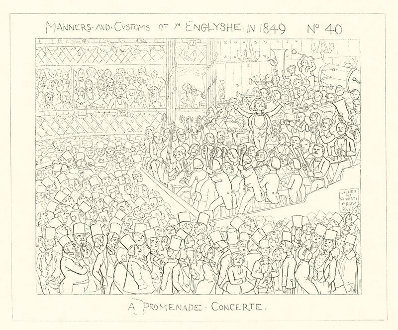 1849, Un Concierto de Paseo de Richard Doyle
