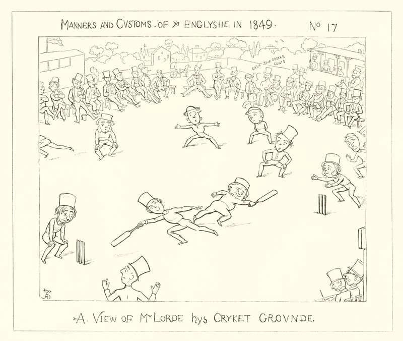 1849, Una vista del campo de cricket de Lord
