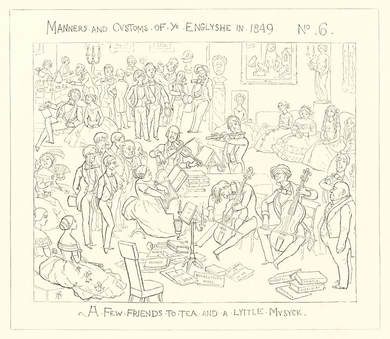 1849, Unos amigos para el té y un poco de música de Richard Doyle