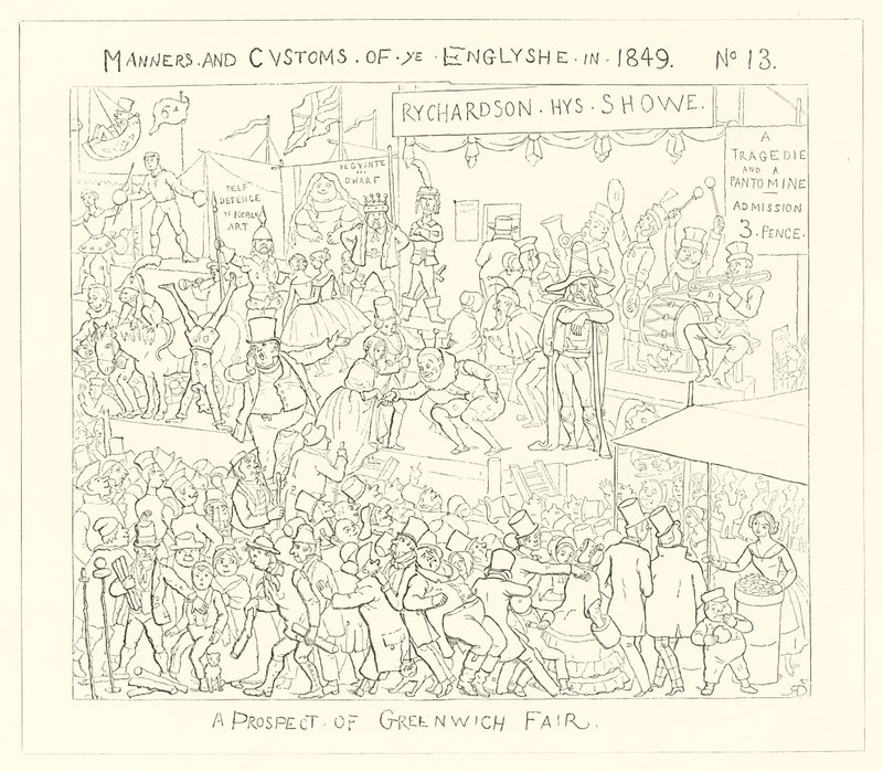 1849, Una perspectiva de la feria de Greenwich de Richard Doyle