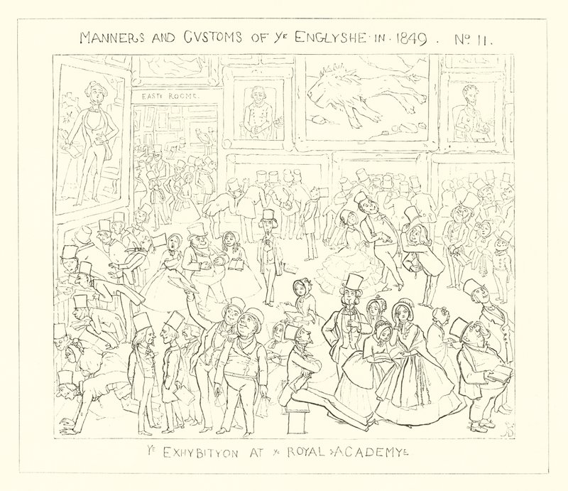1849, Una exposición en la Real Academia de Richard Doyle