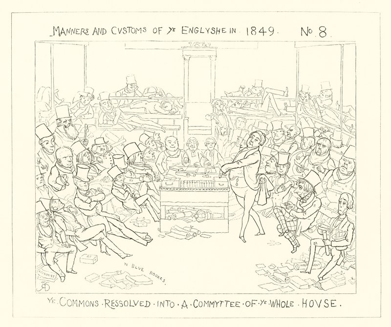1849, Los Comunes resueltos en un comité de toda la casa de Richard Doyle