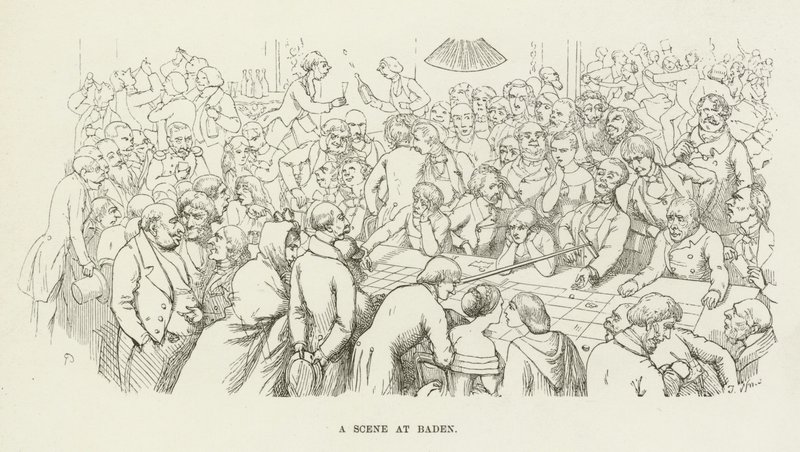 Una escena en Baden de Richard Doyle