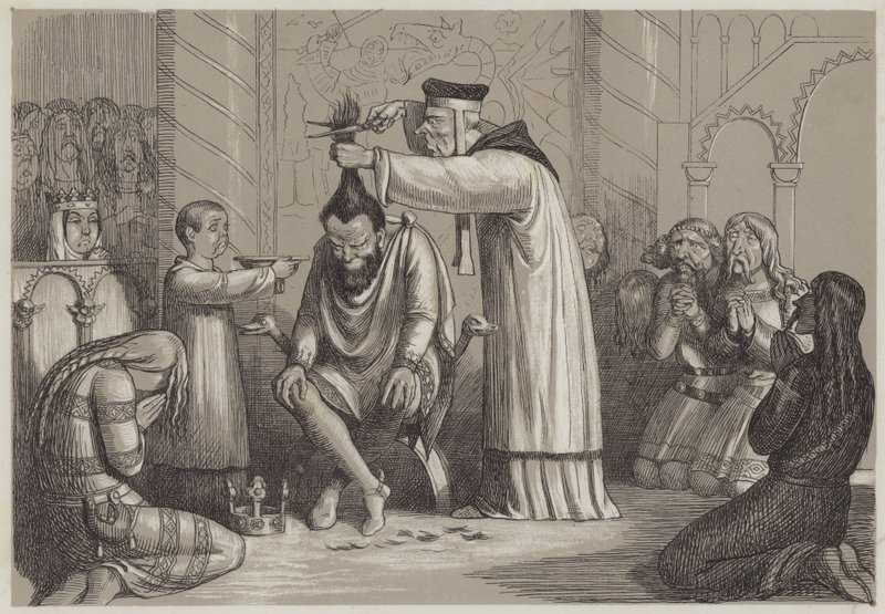 Tratamiento bárbaro de Enrique I, por un Obispo Normando de Richard Doyle
