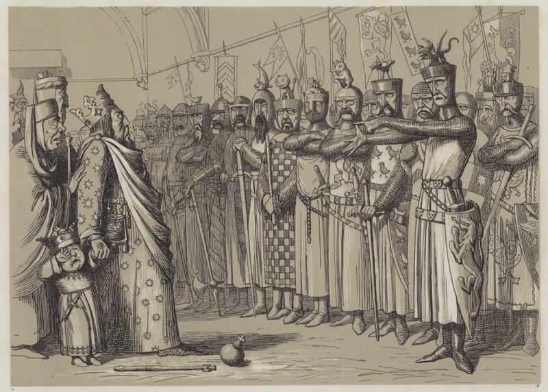 Enrique III reuniéndose con su Parlamento de Richard Doyle