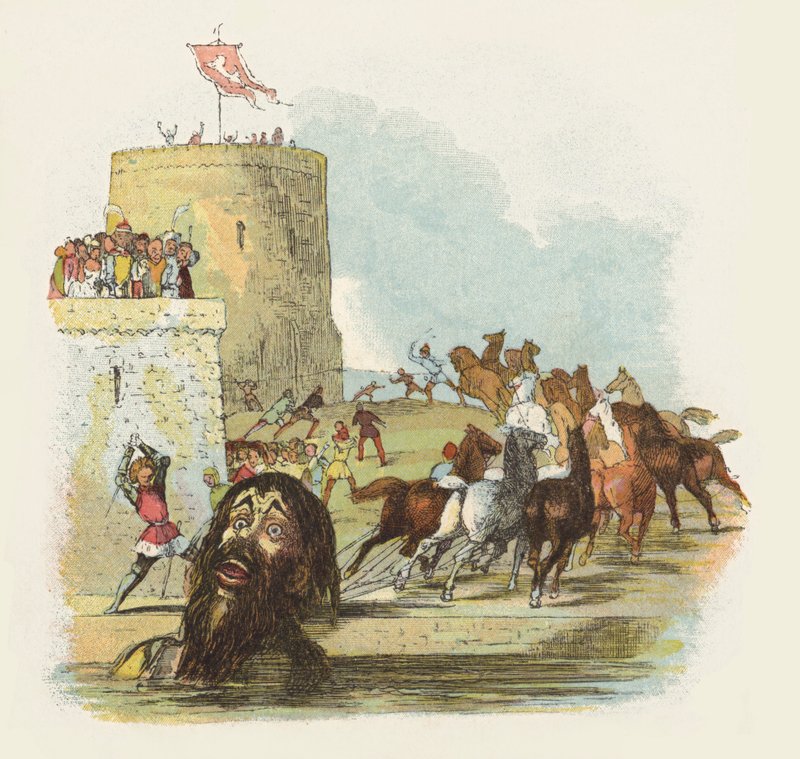 Ilustración para Jack El Matagigantes de Richard Doyle