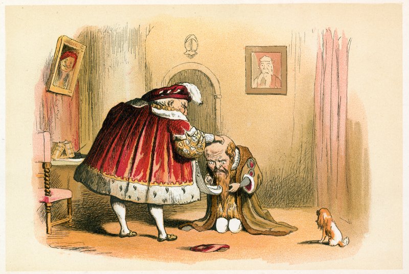 Rey Enrique VIII y un miembro del Parlamento de Richard Doyle