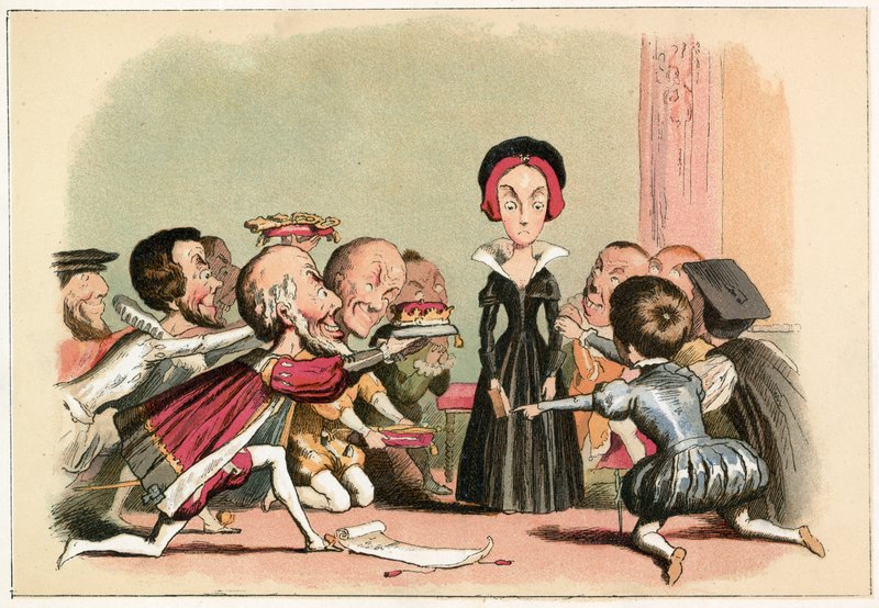 Lady Jane Dudley presionada para aceptar la corona de Richard Doyle