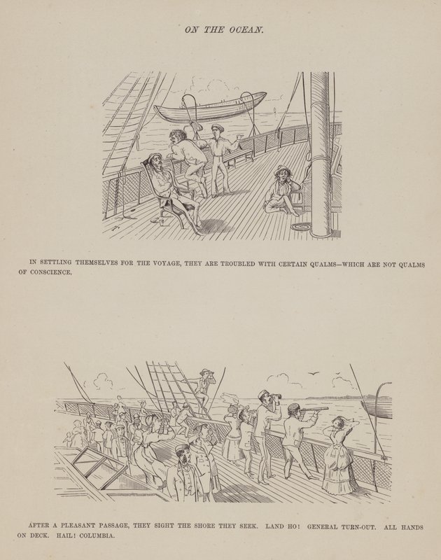 Página del Tour Americano de los Sres. Brown, Jones y Robinson de Richard Doyle