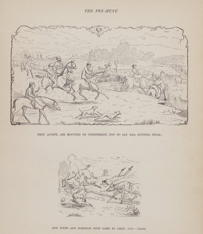 Página de El tour americano de los Sres. Brown, Jones y Robinson (grabado) de Richard Doyle