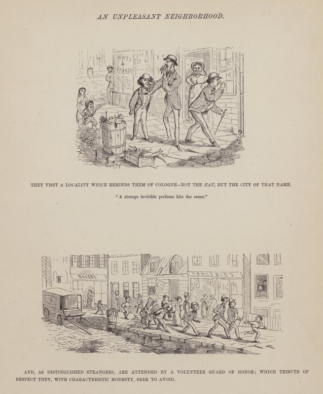 Página de El tour americano de los Sres. Brown, Jones y Robinson (grabado) de Richard Doyle